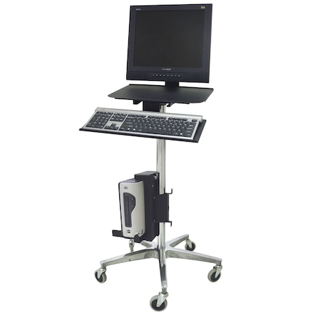 Omnimed ERGO Computer Transport Stand With Cord Wrap 350713